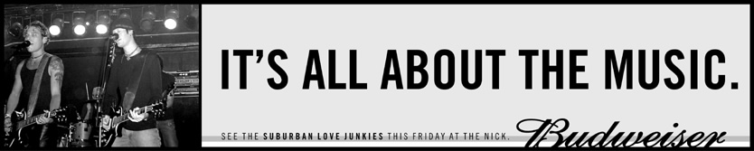 Black & White spec. ad: Buweiser / Suburban Love Junkies